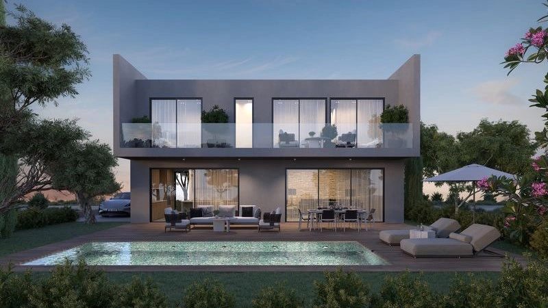 Светлая вилла 3+1 с бассейном в Фамагусте, Северный Кипр