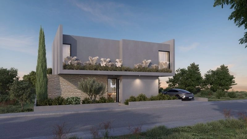 Светлая вилла 3+1 с бассейном в Фамагусте, Северный Кипр