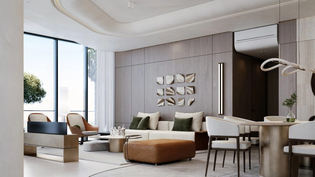 Современная квартира 200 м2 с видом на площадь в Рас-эль-Хайме, ОАЭ