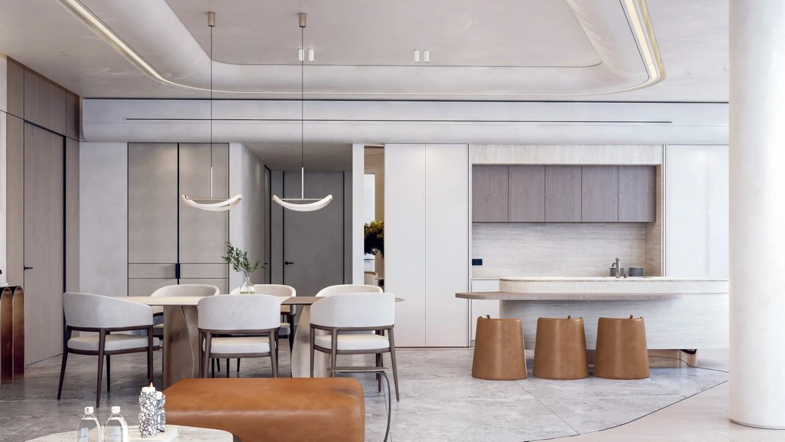 Современная квартира 200 м2 с видом на площадь в Рас-эль-Хайме, ОАЭ