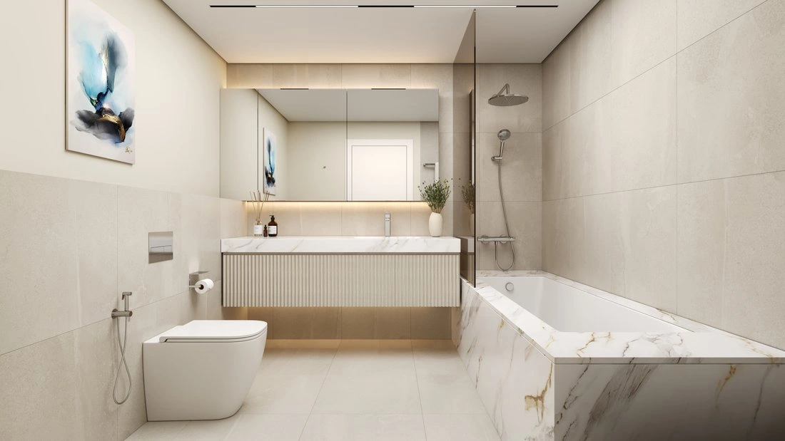 Роскошная квартира на берегу моря 87 м2 в Рас Аль Хайме, ОАЭ