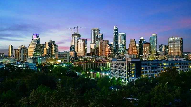 Просторный дом 405 m2 в Остине, США