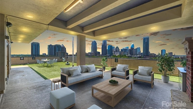 Просторная квартира 270 m2 в Шарлотт, США