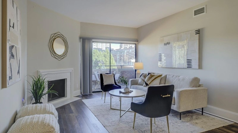 Светлая квартира 86 м² в Шарлотте, США