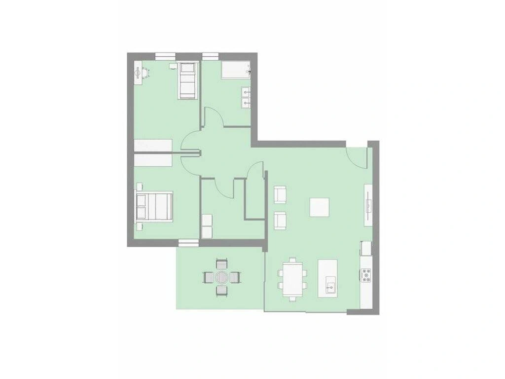 Beautiful apartment 90 m2 with 1 bathroom in Namur, Belgium