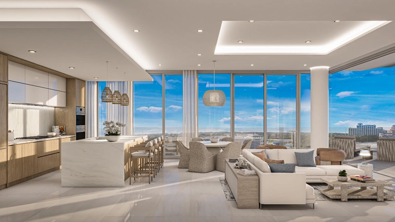 Пентхаус 292 m2 с террасой в Нассау, Багамы