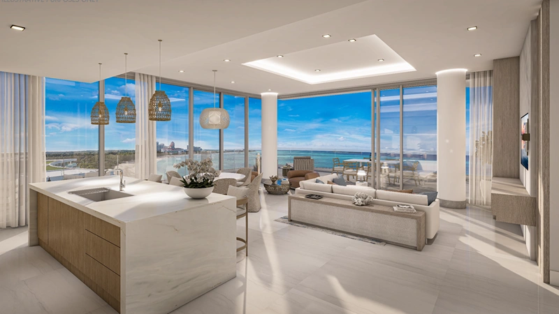 Пентхаус 292 m2 с террасой в Нассау, Багамы