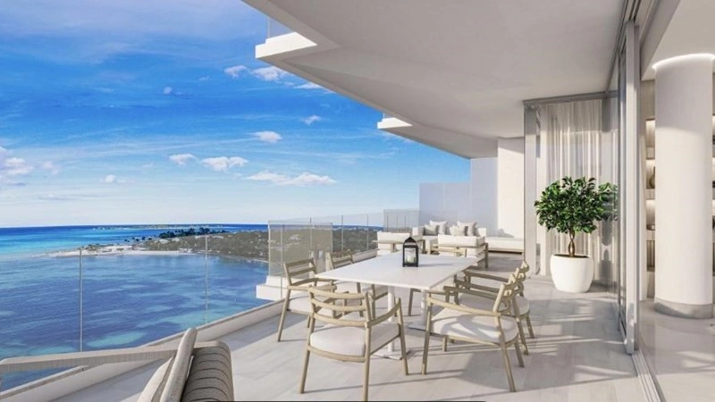 Пентхаус 314 m2 с балконом в Нассау, Багамы