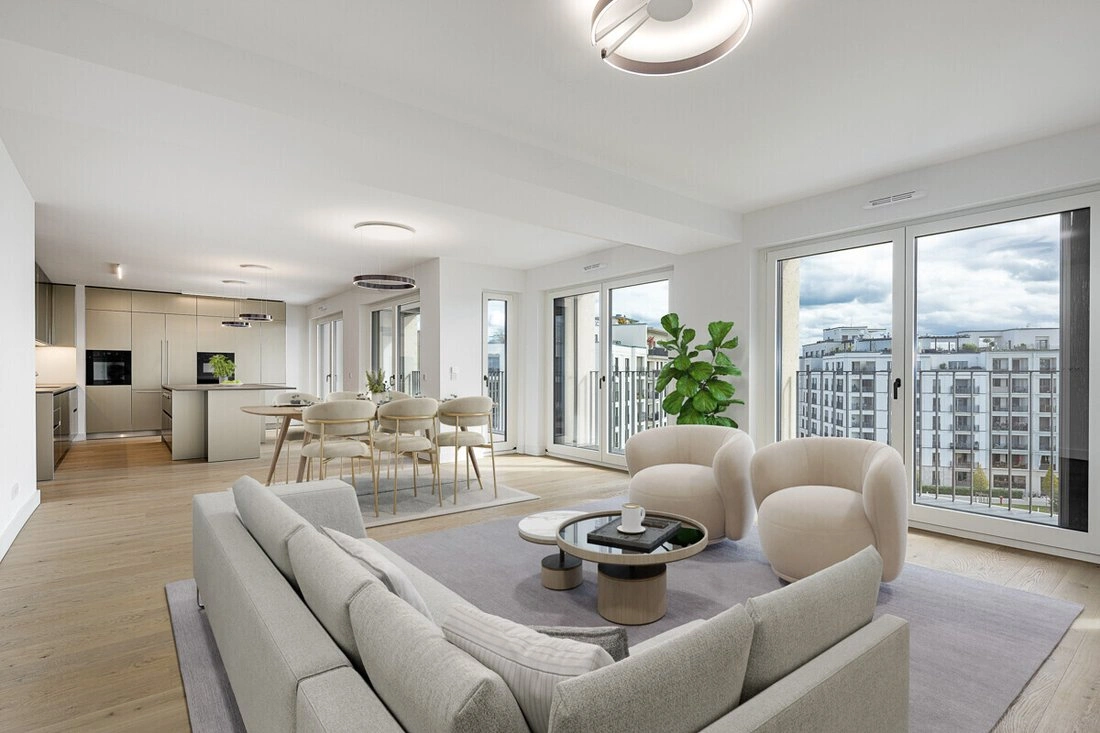 Квартира с видом на город в Мюнхене, Германия