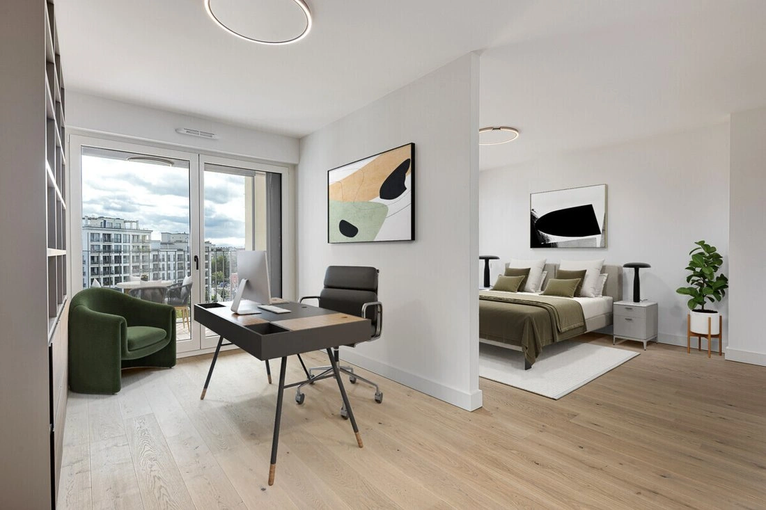 Квартира с видом на город в Мюнхене, Германия