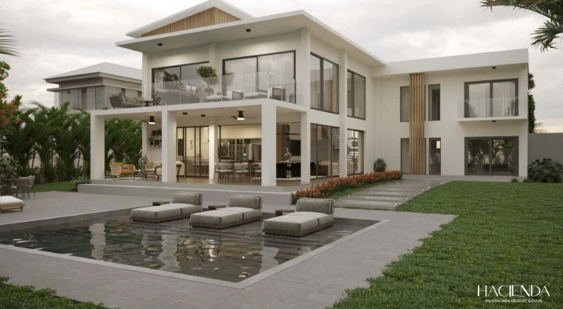 Вилла 776 m2 в закрытом жилом комплексе в Пунта-Кане, Доминиканская Республика