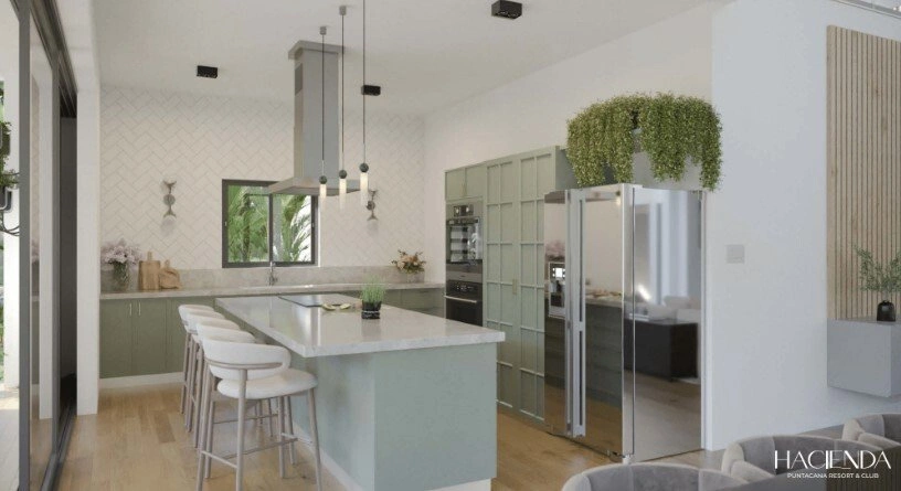 Вилла 776 m2 в закрытом жилом комплексе в Пунта-Кане, Доминиканская Республика