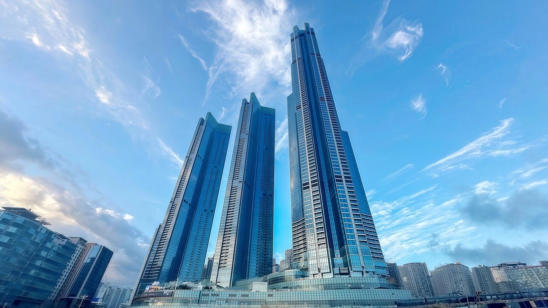 Пентхаус 4+1 с высокими потолками в Пусане, Южная Корея