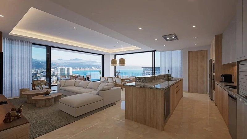 Просторная квартира 293 m² в Пуэрто‑Вальярта, Мексика