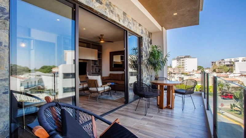 Светлая квартира 99 m2 в Пуэрто-Вальярта, Мексика