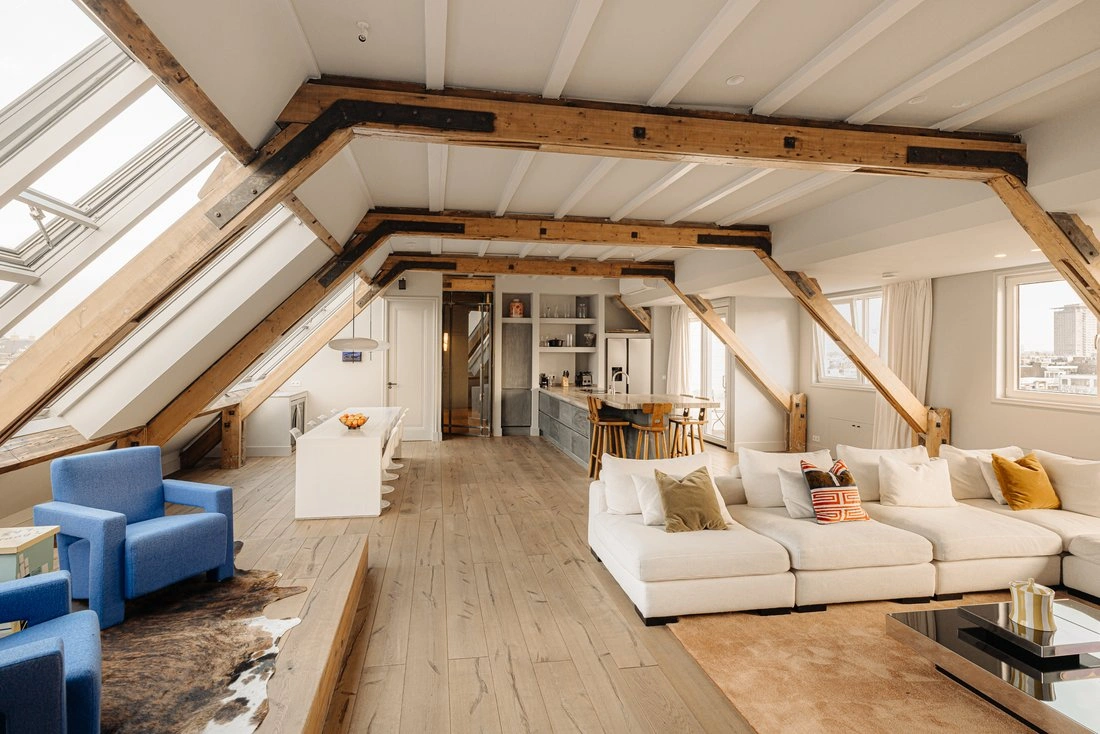 Просторный пентхаус с тремя спальнями в Амстердаме, Нидерланды