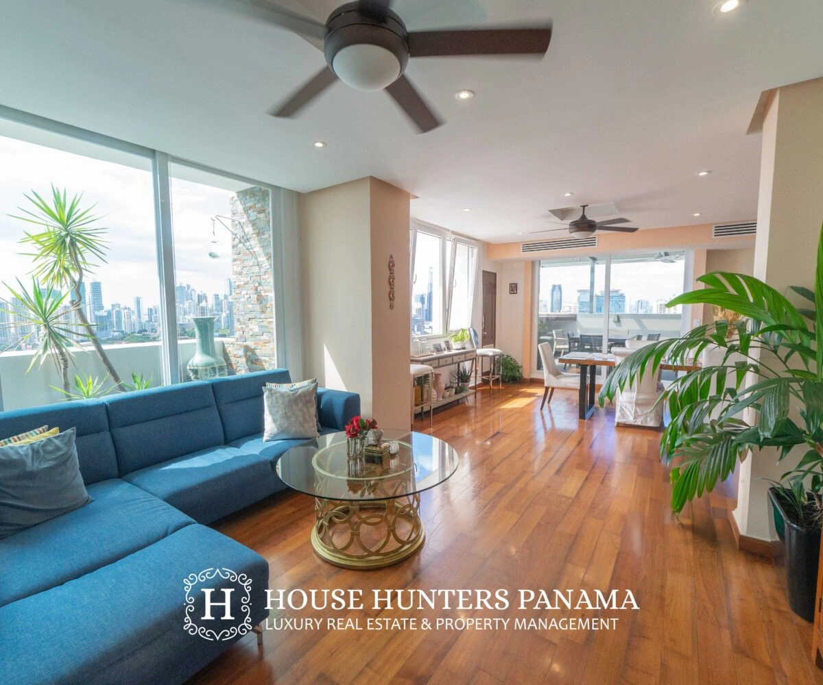 Уютный пентхаус с тремя спальнями в Панама‑Сити, Панама