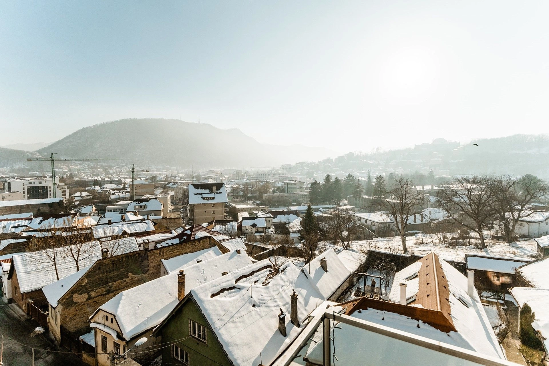 Роскошный пентхаус 4+1 с панорамным видом на горы и город Брашов