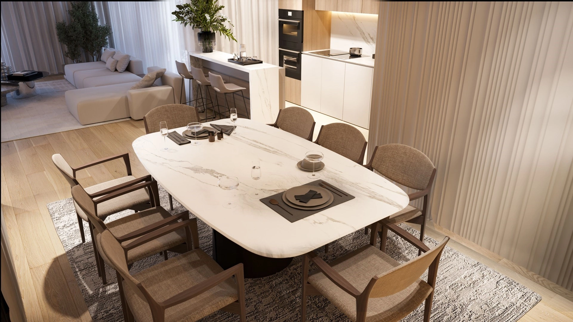 Современная квартира 3+1 в престижном районе Бухареста