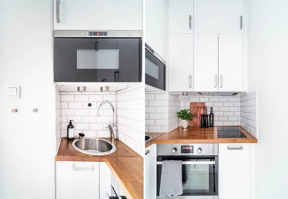 Светлая квартира 1+1 в столице Швеции, Стокгольме