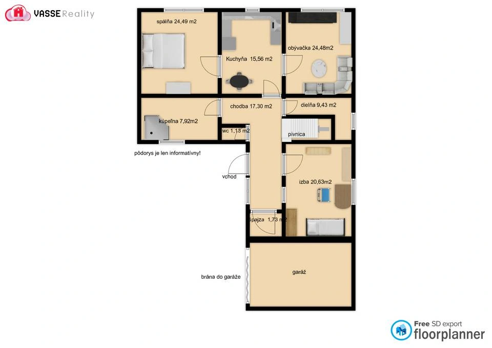 Просторный дом площадью 200 м² в Комарно, Словакия