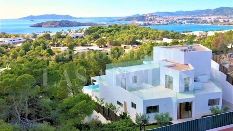 Вилла 13+1 с панорамным видом на Ибице, Испания