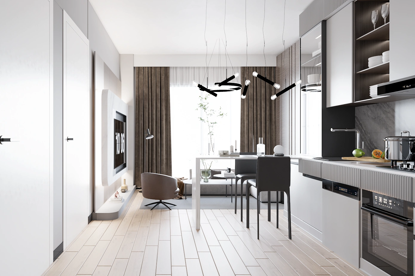 Светлая квартира в Стамбуле, Турция