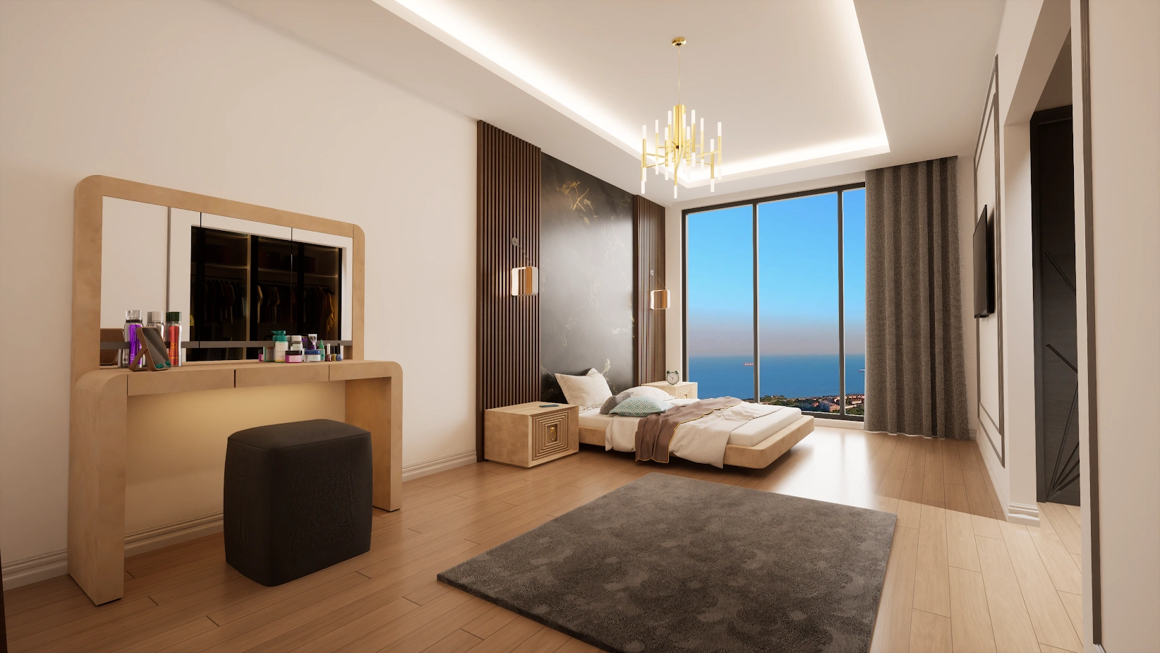 Квартира с видом на море в Стамбуле, Турция