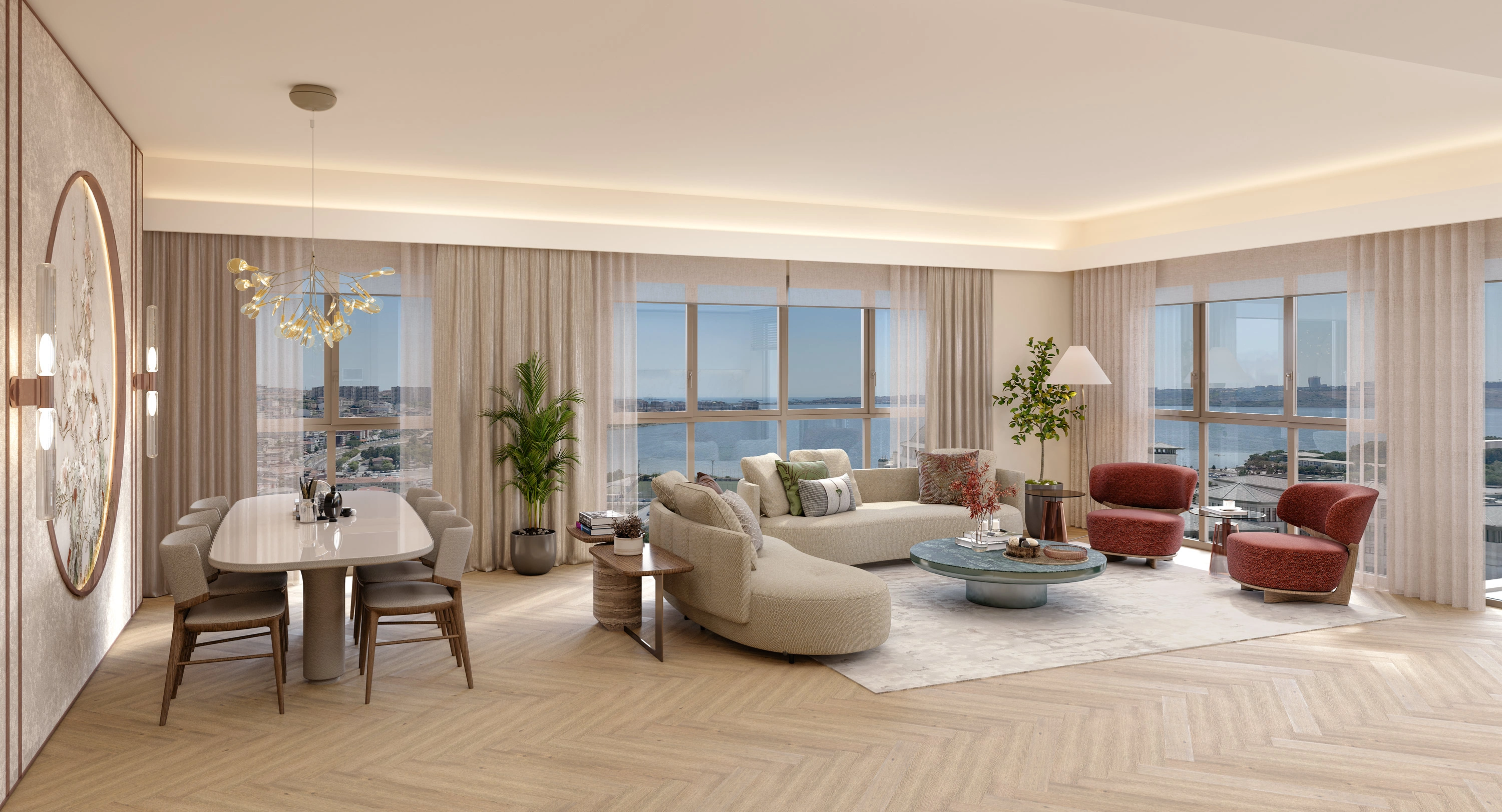 Квартира с видом на море в Стамбуле, Турция