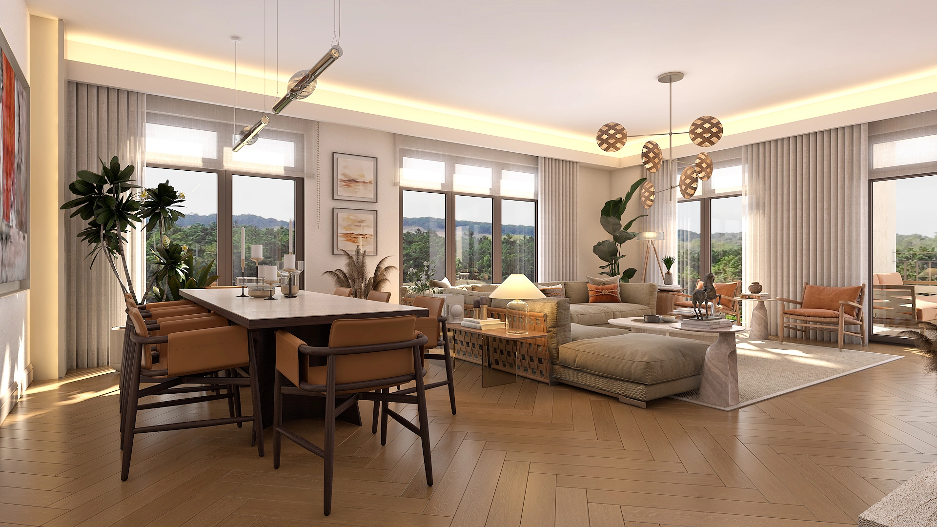 Роскошная квартира с садом в Стамбуле, Турция