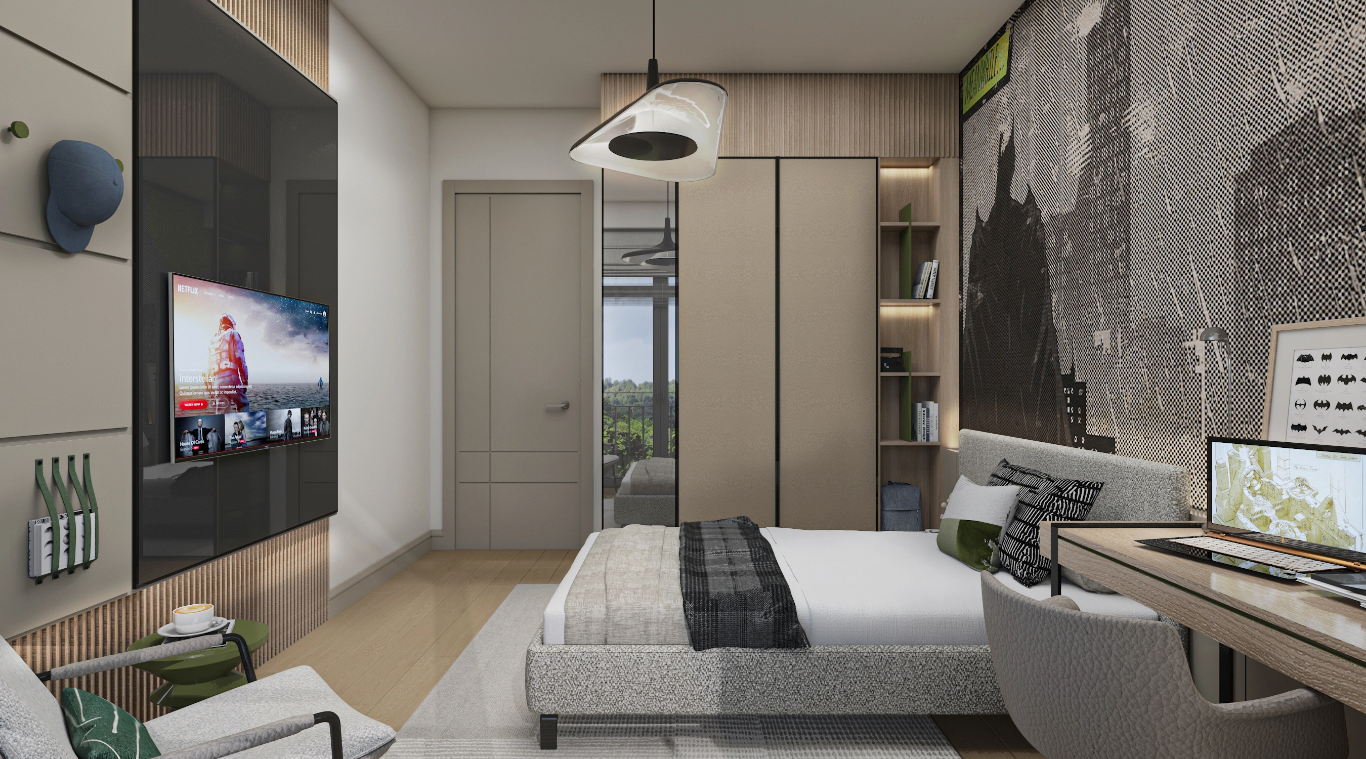 Роскошная квартира с садом в Стамбуле, Турция