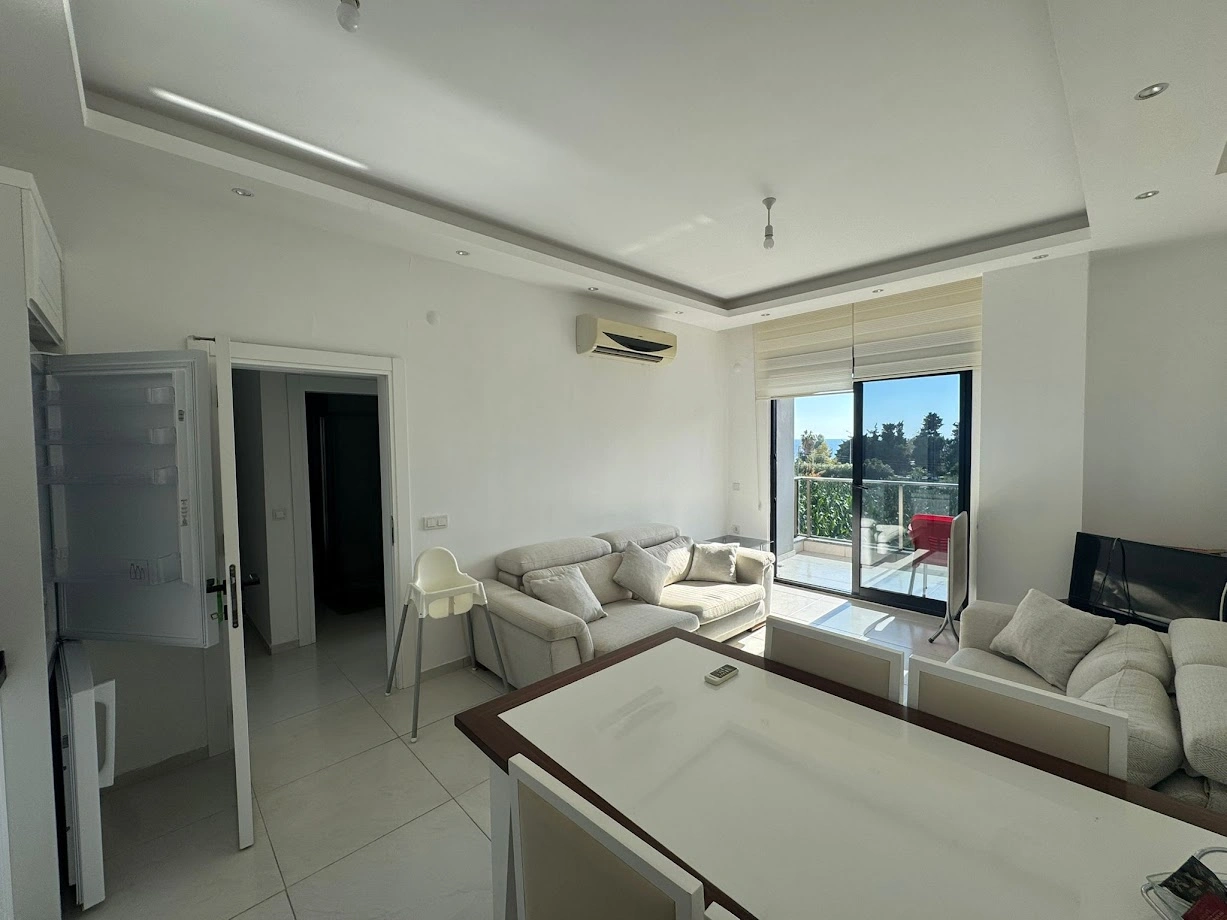 Светлая 1‑комнатная квартира в Аланье, Турция