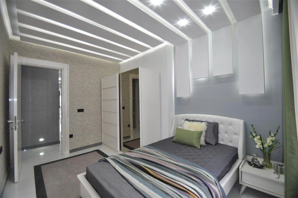 3‑комнатная квартира с видом на море в Аланье, Турция