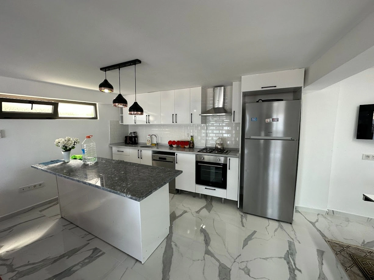 Вилла с 3 спальнями и видом на море в Аланье, Турция