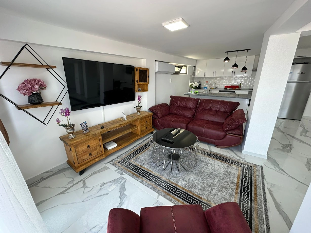 Вилла с 3 спальнями и видом на море в Аланье, Турция