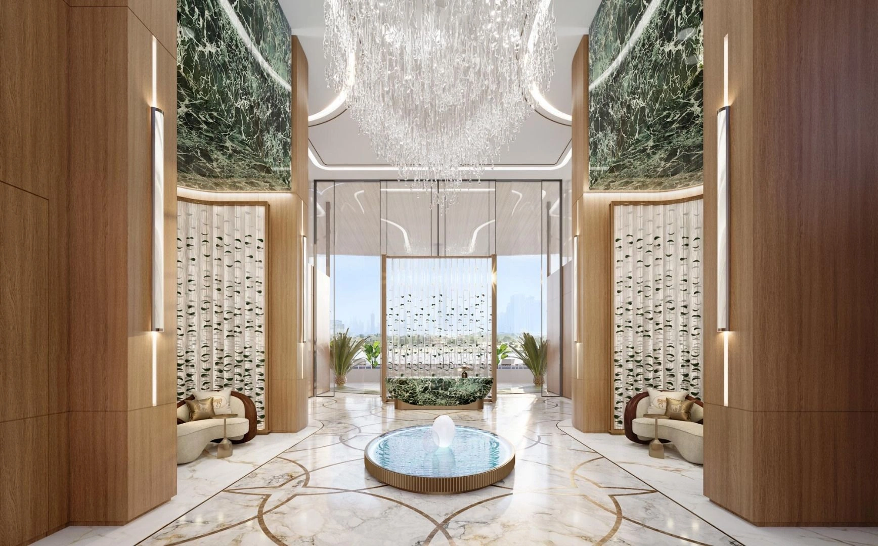 Luxurious complex along the Dubai Canal waterfront