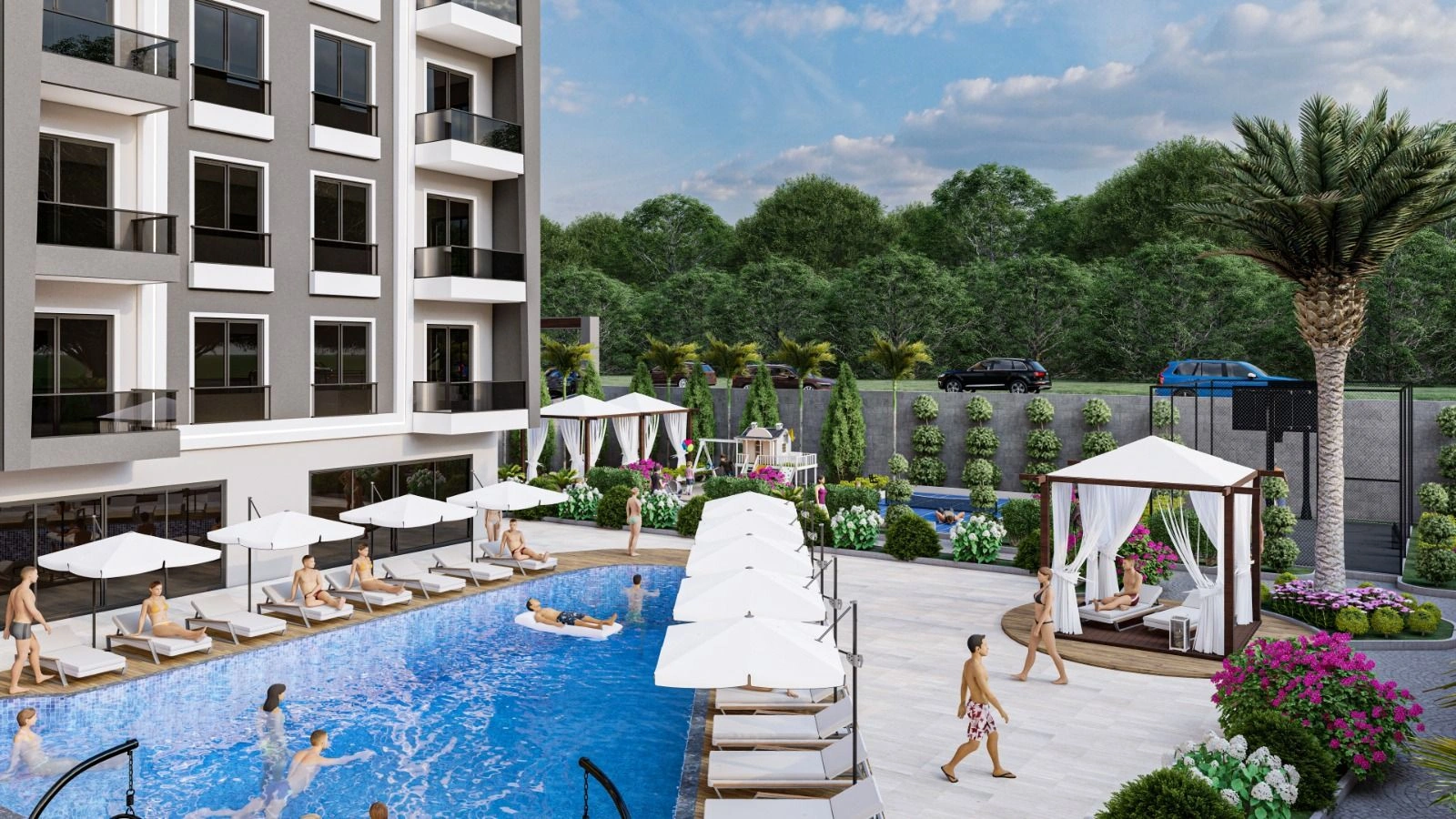 Роскошный жилой комплекс в районе Авсаллара в Алании