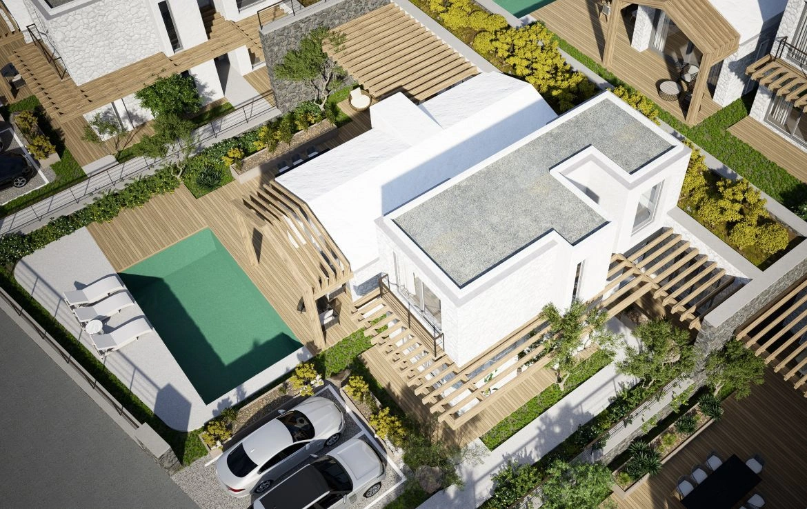 Stunning complex of villas in Bodrum seashore, Turkey