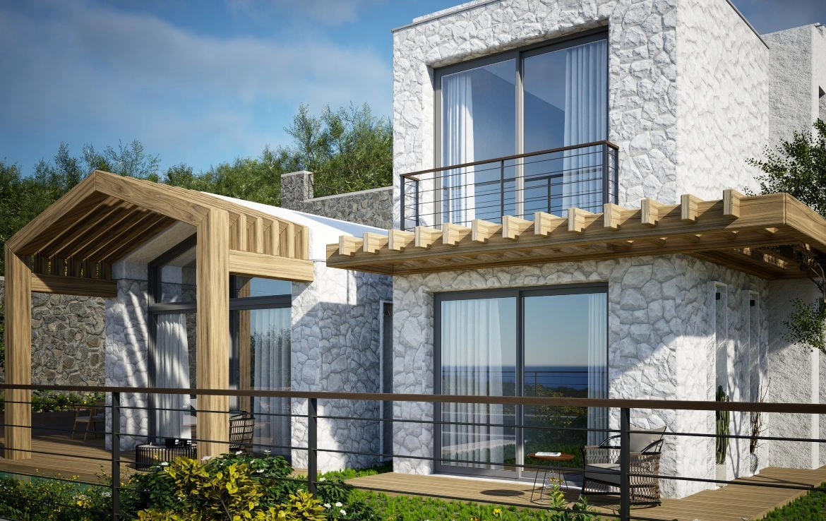 Stunning complex of villas in Bodrum seashore, Turkey