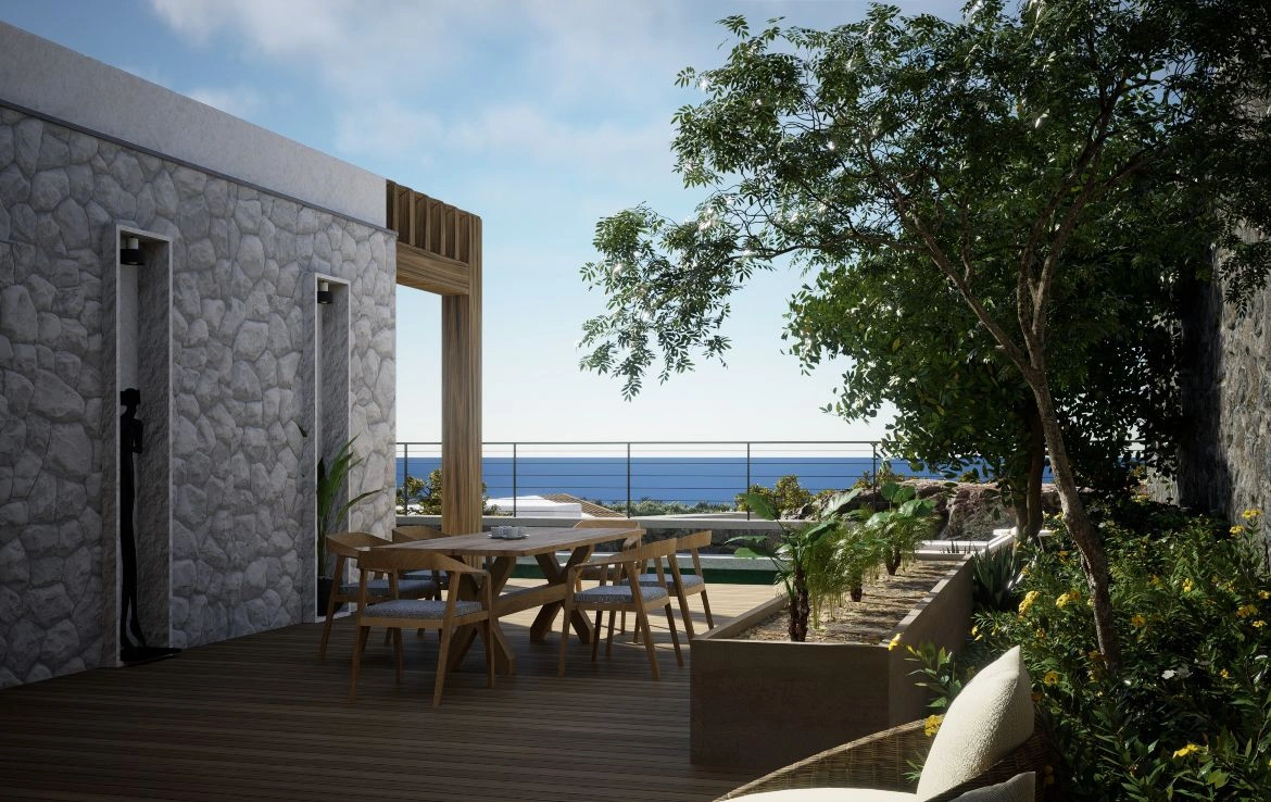 Stunning complex of villas in Bodrum seashore, Turkey