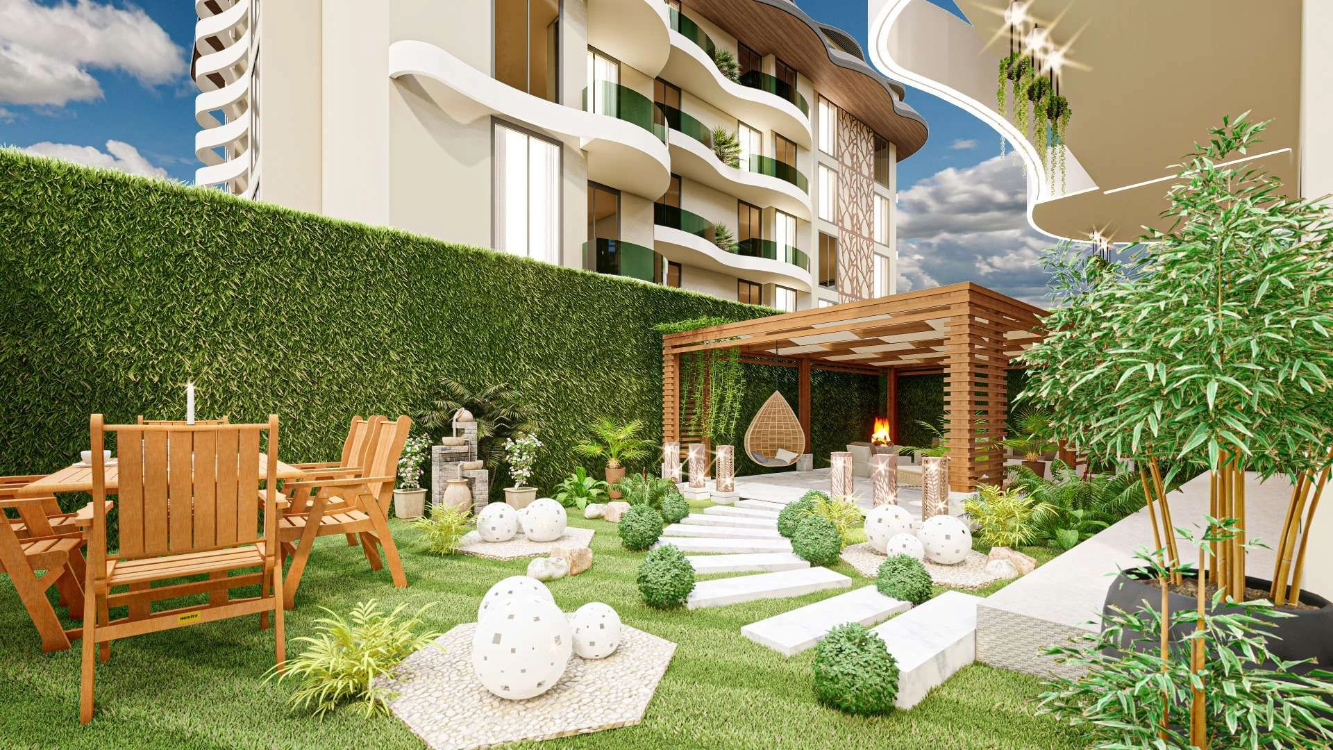 Проект бизнес-класса в районе Оба, Аланья