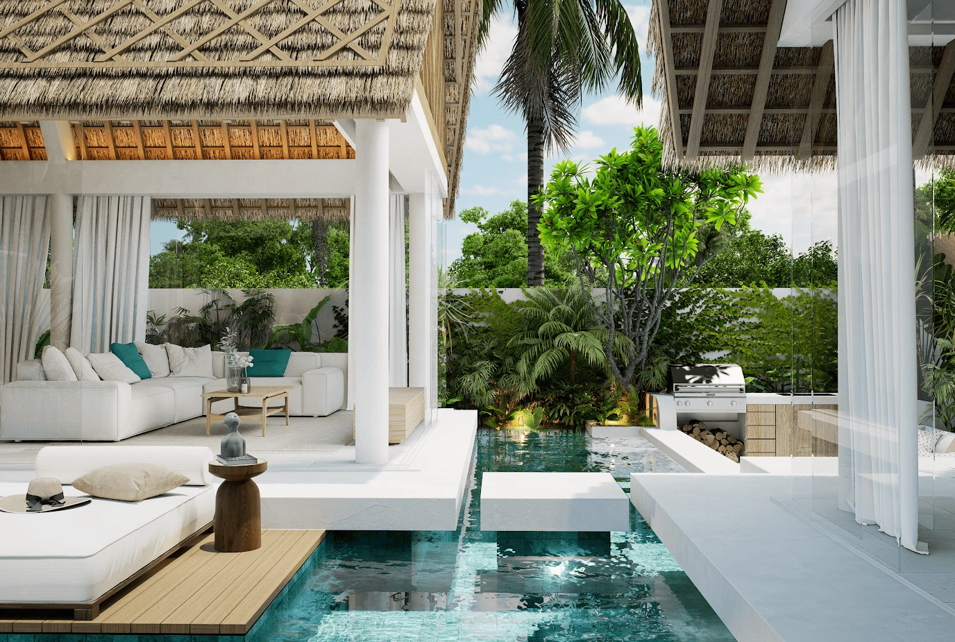 Просторная вилла 190 m2 в Улувату, Бали