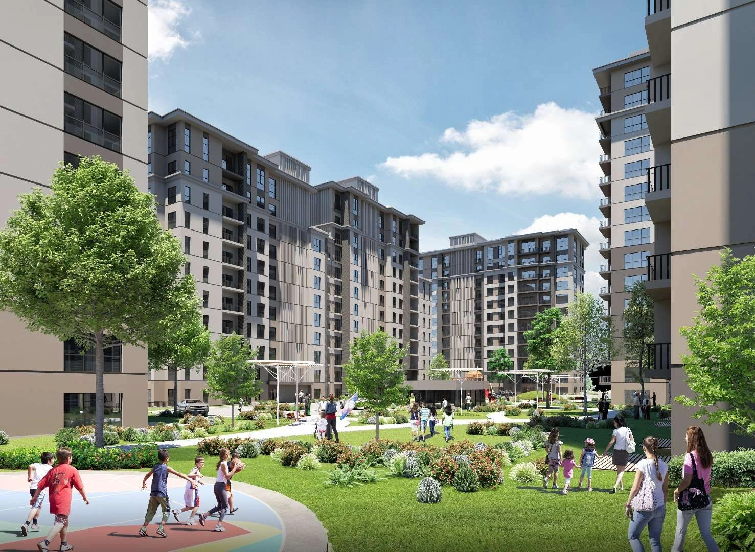 Элитный жилой комплекс в районе Бахчешехир в Стамбуле