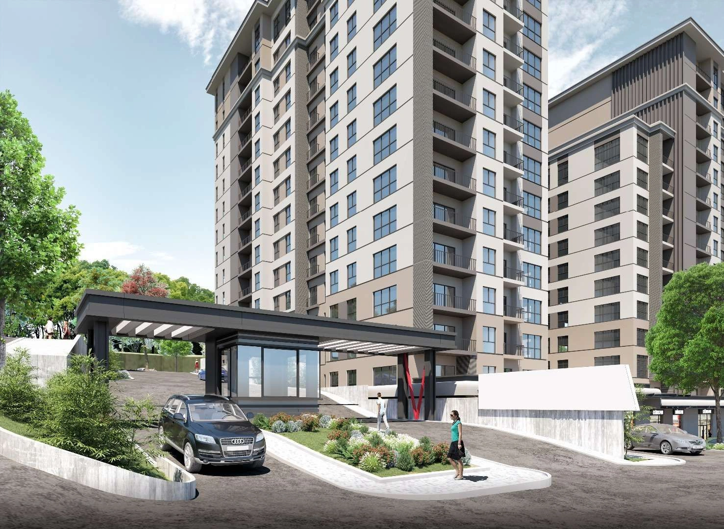 Элитный жилой комплекс в районе Бахчешехир в Стамбуле