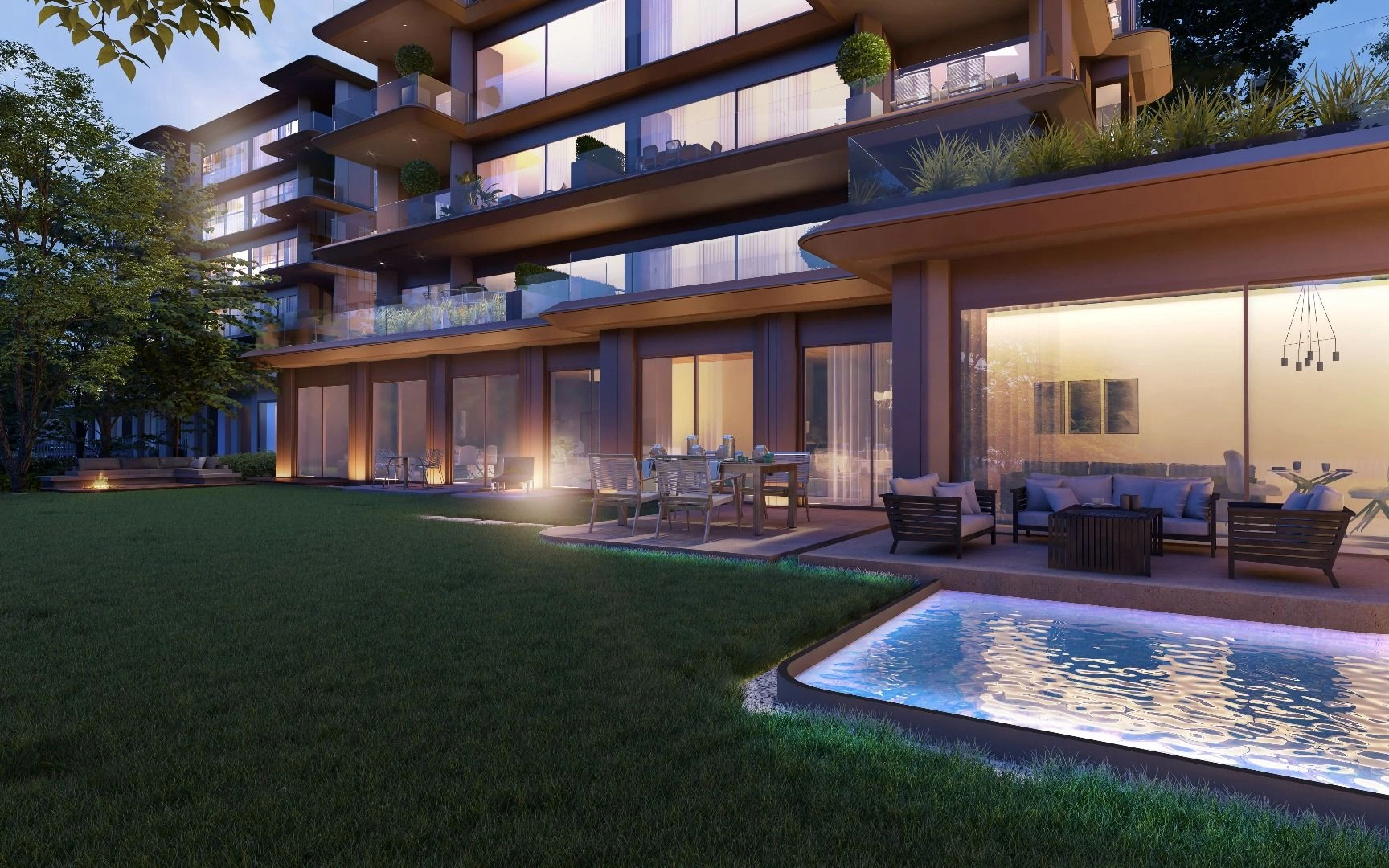 Роскошный жилой комплекс с зелеными зонами в Стамбуле