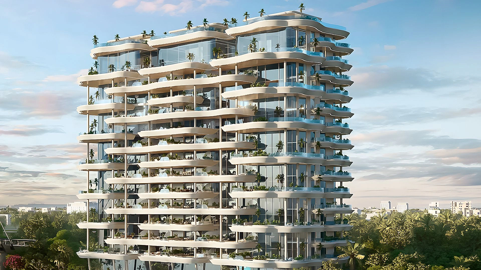 Luxurious complex along the Dubai Canal waterfront