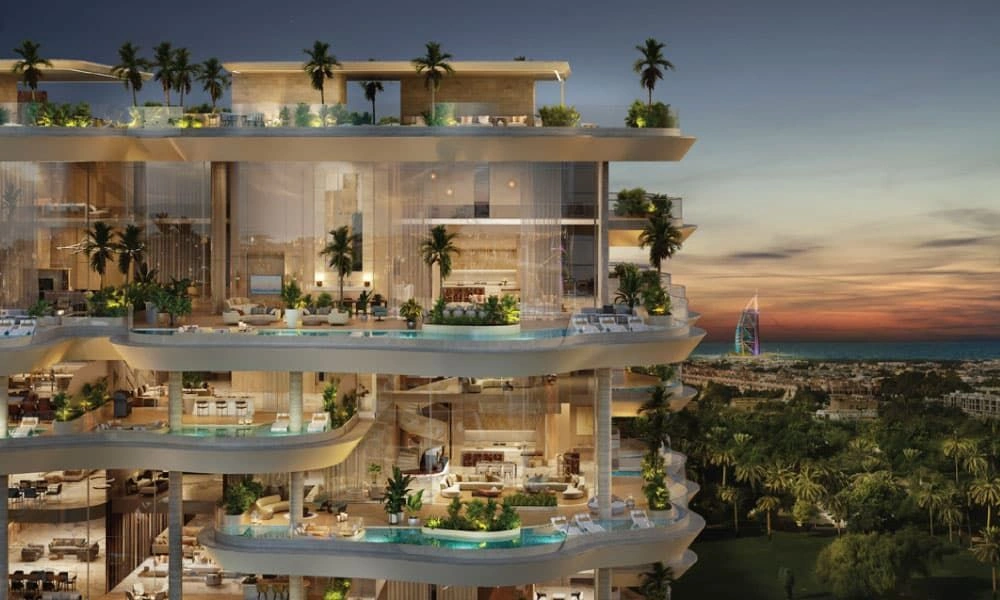 Luxurious complex along the Dubai Canal waterfront