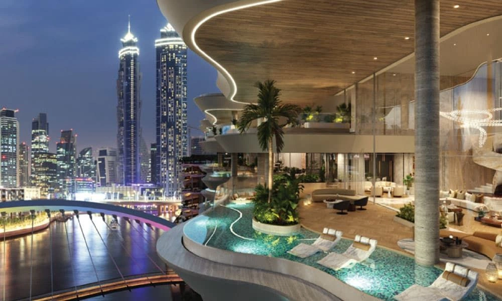 Luxurious complex along the Dubai Canal waterfront