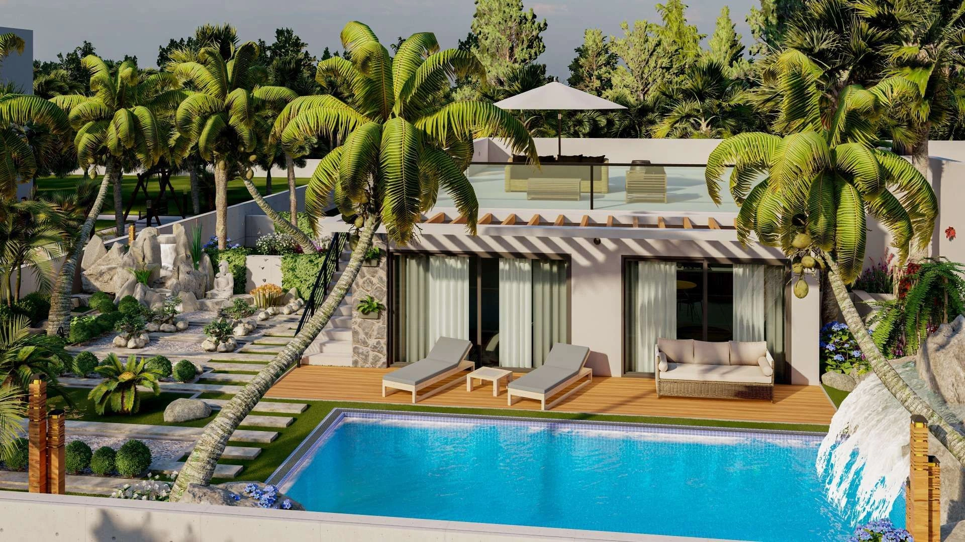 Охраняемый комплекс роскошных апартаментов в Эсентепе