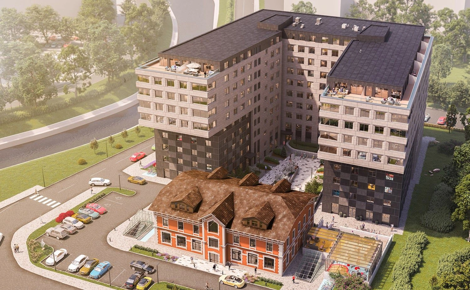 10-storey residential building